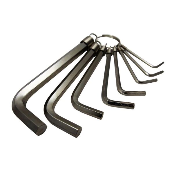 BGS DIY Innen-6-kant-Winkelschlüssel-Satz, 2-10 mm, 8-tlg.