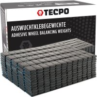 TECPO 600x Klebegewichte Black Auswucht Gewichte, 5g