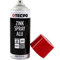 TECPO Zink Spray ALU Hell 400 ml bis 300°C...