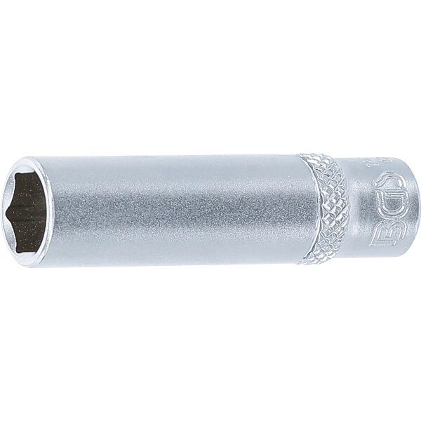 BGS Steckschlüssel-Einsatz Sechskant, tief | Antrieb Innenvierkant 6,3mm (1/4") | SW 9mm