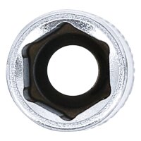 BGS Steckschlüssel-Einsatz Sechskant, tief | Antrieb Innenvierkant 6,3mm (1/4") | SW 9mm