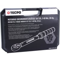TECPO Motorrad Drehmomentschlüssel Set 3/8, 5-60 Nm