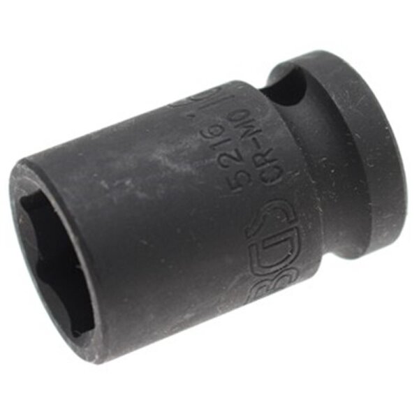 BGS Kraft-Steckschlüssel-Einsatz Sechskant | Antrieb Innenvierkant 12,5mm (1/2") | SW 16mm