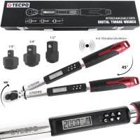 TECPO Digitaler Drehmomentschlüssel mit Winkel...