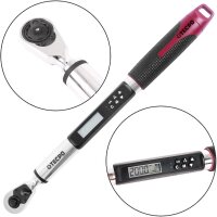 TECPO Digitaler Drehmomentschlüssel mit Winkel Funktion 3in1, 1/4" – 3/8" – 1/2", 2-200 Nm