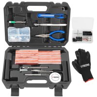TECPO Reifenreparatur Set 100-teilig Reifen Flickzeug Pannenset