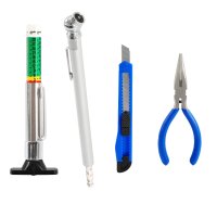 TECPO Reifenreparatur Set 100-teilig Reifen Flickzeug Pannenset