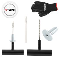 TECPO Reifenreparatur Set 100-teilig Reifen Flickzeug Pannenset