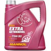 MANNOL Extra Getriebeöl 75W-90 API GL 4/GL 5 LS, 4 Liter