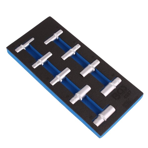 BGS 1/3 Werkstattwageneinlage: Steckschlüsseleinsätze 12.5 mm, 6-kant, tief,