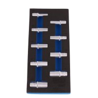 BGS 1/3 Werkstattwageneinlage: Steckschlüsseleinsätze 12.5 mm, 6-kant, tief,