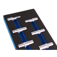 BGS 1/3 Werkstattwageneinlage: Steckschlüsseleinsätze 12.5 mm, 6-kant, tief,
