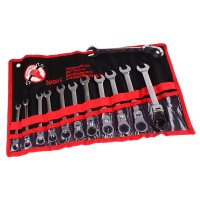 BGS DIY Ratschenring Maulschlüsselsatz, 12 Teilig