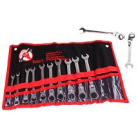 BGS DIY Ratschenring Maulschlüsselsatz, 12 Teilig