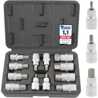 TECPO Steckschlüsselsatz 1/2" Sechskant H5-H22...