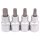 BGS Bit-Einsatz-Satz | Antrieb Innenvierkant 12,5 mm (1/2") | T-Profil (für Torx) T40 - T55 | 4-tlg.