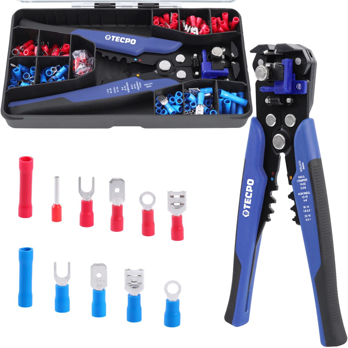 Zangen-Bundle | Automatische Aderendhülsenzange 0,25 bis 10 mm² | Automatische Multifunktions-Abisolierzange 0,25 bis 6 mm²