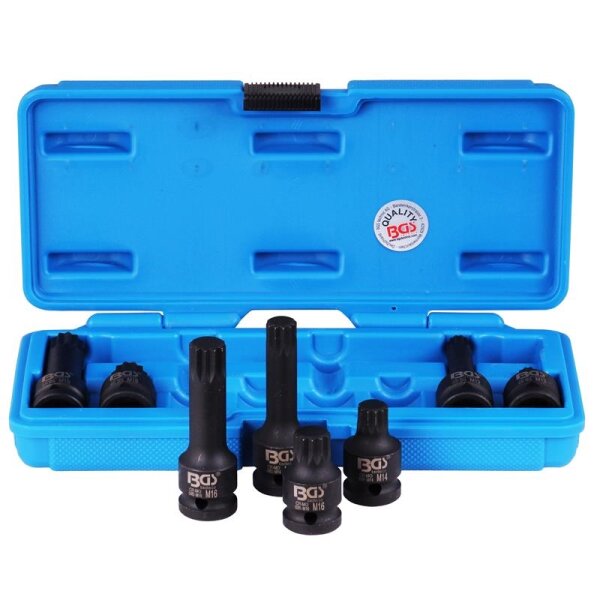 BGS Kraft-Biteinsätze 12,5 (1/2), Innenvielzahn, 8-tlg.