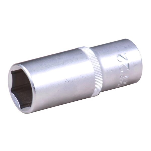 BGS Steckschlüssel-Einsatz Sechskant, tief | Antrieb Innenvierkant 12,5mm (1/2") | SW 22mm