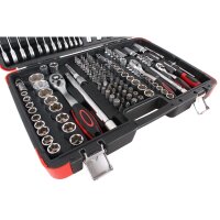 BGS DIY Steckschlüssel Satz 176-teilig Werkzeugkoffer 1/4 3/8 1/2 Schlüssel