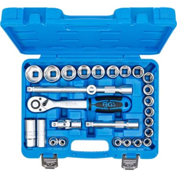 BGS Steckschlüssel-Satz | Antrieb 12,5mm (1/2") | SW 8 - 32mm | 27-tlg.