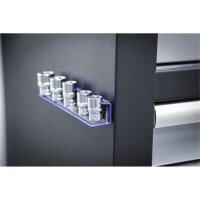 BGS Halteschiene für Steckschlüssel-Einsätze | magnetisch | für Antrieb 12,5 mm (1/2")
