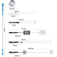 TECPO LED-Magnetheber- und Inspektionsspiegel-Satz, 7-tlg.