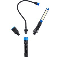 TECPO LED Arbeitslampe 3-in-1 Handlampe 350 Lumen Arbeitsleuchte magnetisch