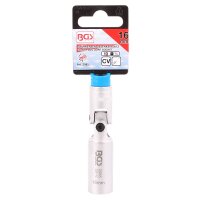 BGS Glühkerzen-Gelenk-Einsatz Sechskant | Antrieb Innenvierkant 10 mm (3/8") | SW 16 mm