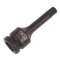 BGS Kraft-Bit-Einsatz | Antrieb Innenvierkant 12,5mm (1/2") | Innenvielzahn (für XZN) M10