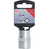 BGS Steckschlüssel-Einsatz Sechskant | Antrieb Innenvierkant 12,5mm (1/2") | SW 19mm