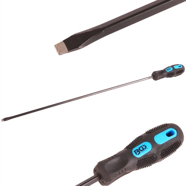 BGS Schraubendreher, lang | Schlitz 6 mm | Klingenlänge 450 mm