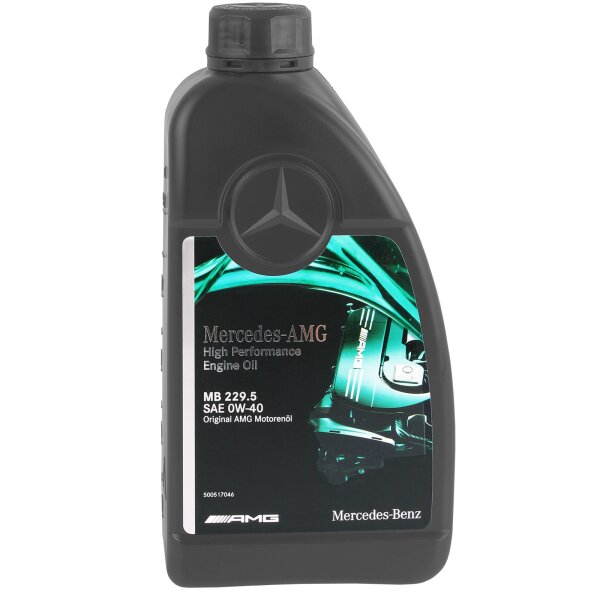 0W-40 Mercedes-Benz AMG Motoröl MB 229.5, 1 Liter A000989930211AIFE