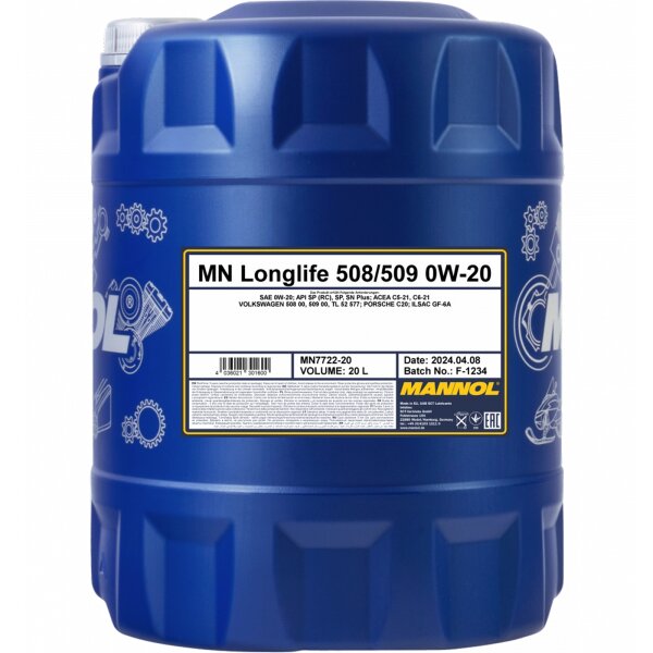 MANNOL Longlife 508/509 0W-20, 20L