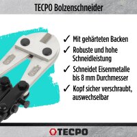 TECPO Bolzenschneider Backen CR-V 600 mm 24"