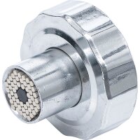 BGS DIY Multi-Einsatz mit Handratschen-Drehgriff, umschaltbar SW 7 - 19 mm