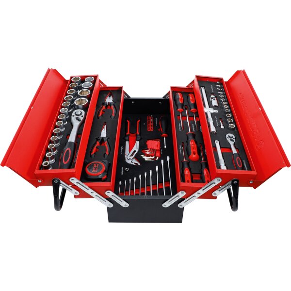 BGS DIY Metall-Werkzeugkoffer inkl. Werkzeug-Sortiment | 86-tlg.