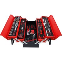 BGS DIY Metall-Werkzeugkoffer inkl. Werkzeug-Sortiment | 86-tlg.