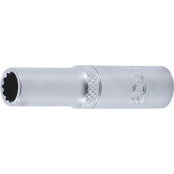 Steckschlüssel-Einsatz Zwölfkant, tief | Antrieb Innenvierkant 6,3 mm (1/4") | SW 7 mm