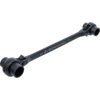 BGS DIY Gerüstbauer-Knarre | 4-in-1 | SW 14 - 17 - 19 - 22 mm