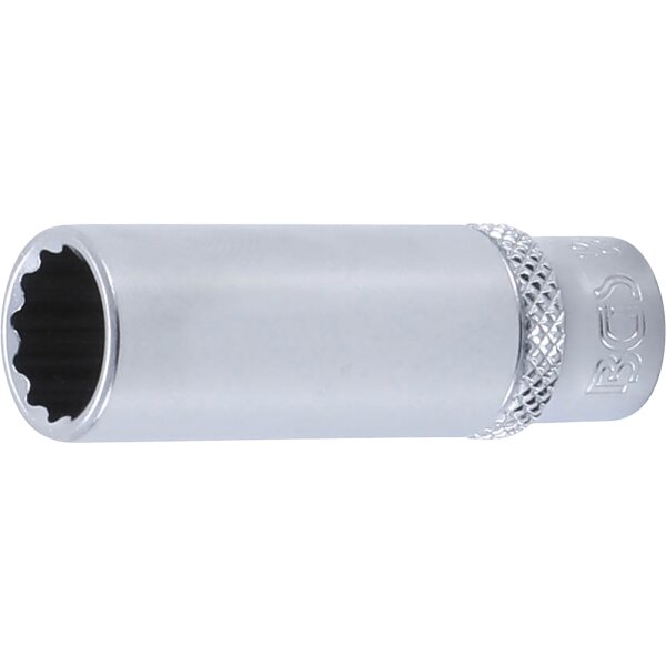 BGS Steckschlüssel-Einsatz Zwölfkant, tief | Antrieb Innenvierkant 6,3 mm (1/4") | SW 11 mm