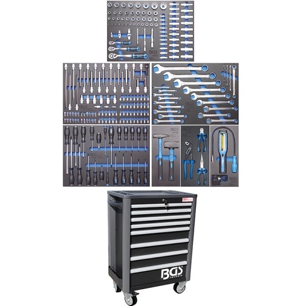 BGS Werkstattwagen Profi Standard komplett mit 234 Werkzeugen