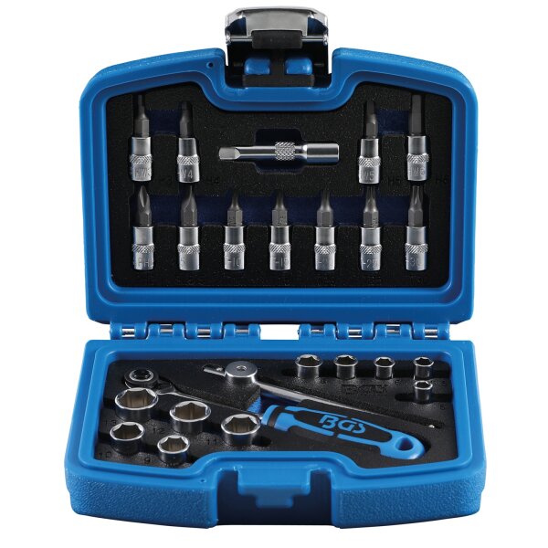 BGS Steckschlüssel-Satz | Antrieb 6,3 mm (1/4") | 24-tlg.