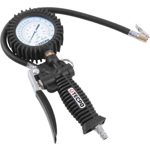 TECPO Druckluft Reifenfüller 0-12 Bar, 0-170 PSI