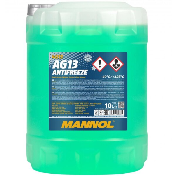 MANNOL Antifreeze AG13 - 40°C, 10 Liter, Grün
