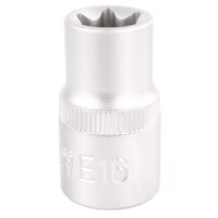 BGS Steckschlüssel-Einsatz-Satz E-Profil | Antrieb Innenvierkant 12,5mm (1/2") | SW E10 - E24 | 9-tlg.
