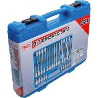 BGS Bit-Einsatz-Satz | Antrieb Innenvierkant 12,5 mm (1/2") | TPS-Profil (für Torx Plus) mit Bohrung TPS20 - TPS70 | 32-tlg.