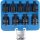 BGS Kraft-Bit-Einsatz-Satz | Antrieb Innenvierkant 12,5 mm (1/2") | T-Profil (für Torx) T20 - T70 | 9-tlg.