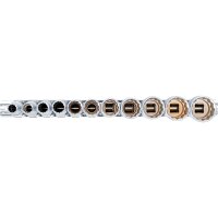 BGS Steckschlüssel-Einsatz-Satz Zwölfkant, tief | Antrieb Innenvierkant 10 mm (3/8") | Zollgrößen | 11-tlg.