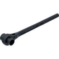 BGS Gerüstbauer-Knarre | runder Schaft | SW 19 x 22 mm